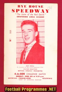 Rye House Speedway 4 A Side Challenge Match 1961