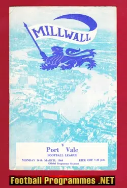 Millwall v Port Vale 1964