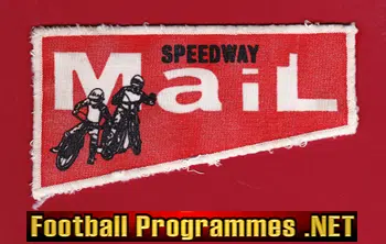 Speedway Mail Racing Cloth Patch Badge 1970s