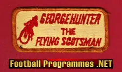 Scotland Speedway Flying Scotsman Hunter Cloth Patch Badge 1970s