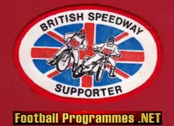 British Speedway Supporter Cloth Patch Badge 1970's
