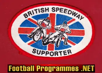 British Speedway Supporter Cloth Patch Badge 1970's