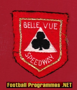 Belle Vue Aces Speedway Cloth Patch Badge 1970’s