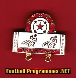 Stoke Speedway badge - Signal Potters