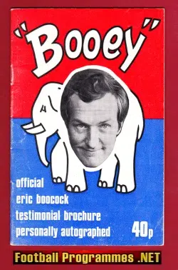 Halifax Speedway Eric Boocock Testimonial Brochure SIGNED
