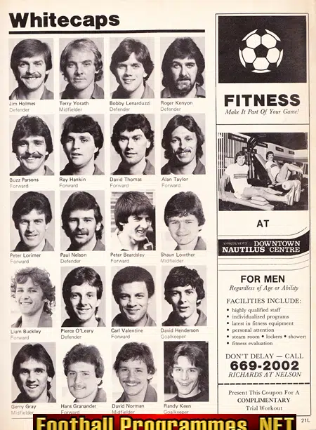 Vancouver Whitecaps v Seattle Sounders 1981 George Best Special