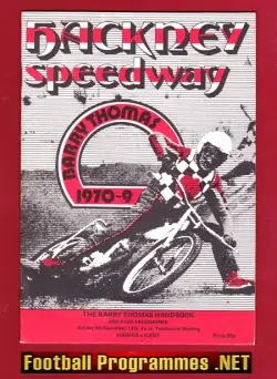 Hackney Speedway Barry Thomas Testimonial 1979