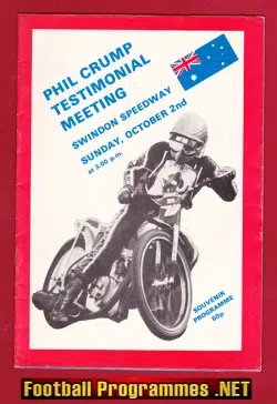 Swindon Speedway Phil Crump Testimonial 1983