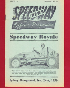 Australia Sydney Showground Stock Car Speedway 1959