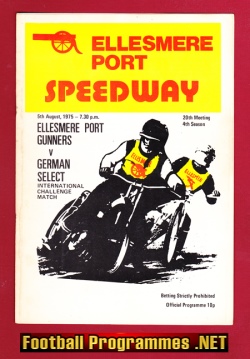 Ellesmere Port Speedway v Germany Select 1975