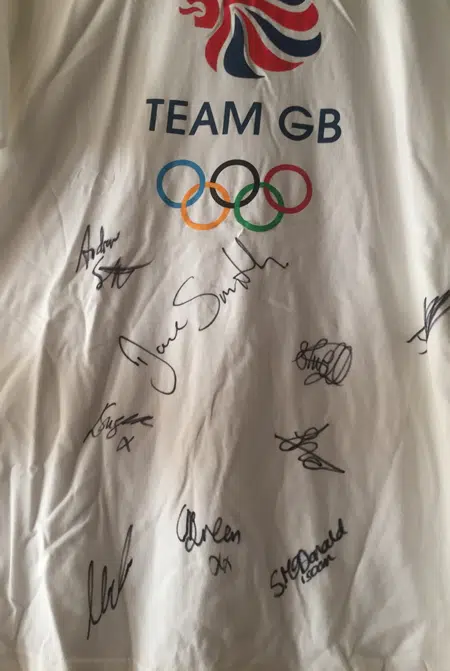 Olympic Games London Official T-Shirt Multi Signed Team GB 2012