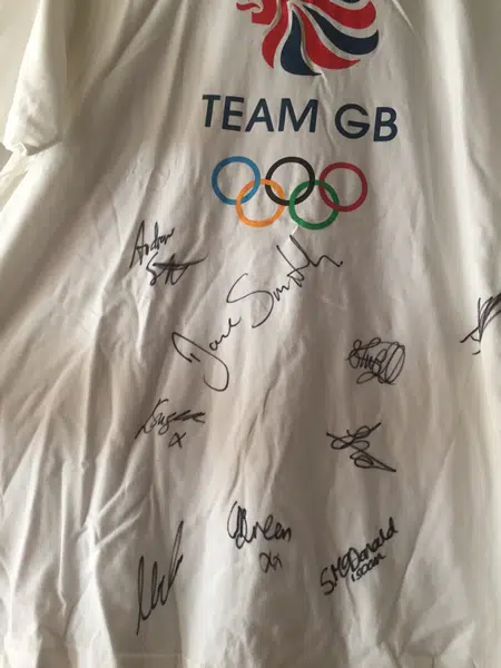 Olympic Games London Official T-Shirt Multi Signed Team GB 2012