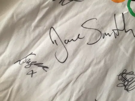 Olympic Games London Official T-Shirt Multi Signed Team GB 2012