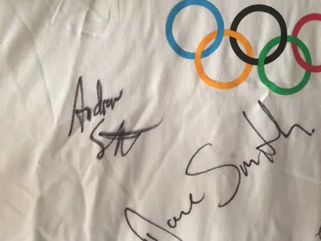 Olympic Games London Official T-Shirt Multi Signed Team GB 2012