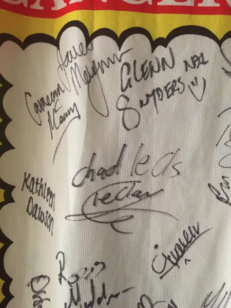 Olympics Commonwealth Games T-Shirt bib Signed Autographed 2014