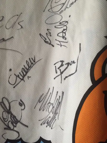 Olympics Commonwealth Games T-Shirt bib Signed Autographed 2014