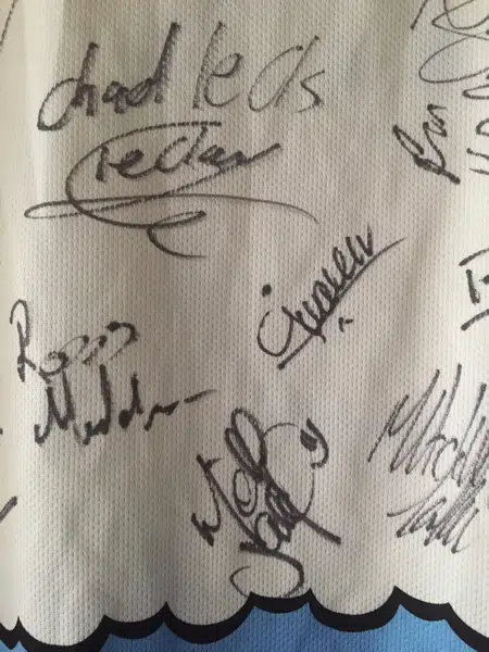 Olympics Commonwealth Games T-Shirt bib Signed Autographed 2014