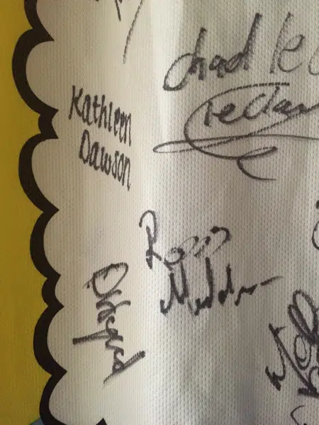 Olympics Commonwealth Games T-Shirt bib Signed Autographed 2014