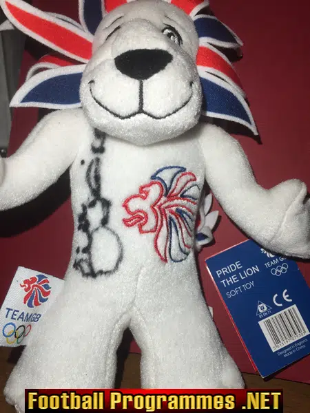 Olympic Games London Official Pride The Lion Mascot Toy Signed 7