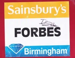 Olympic Marathon Runners Official Race Bib Autographed Signed 7