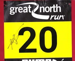 Olympic Marathon Runners Official Race Bib Autographed Signed 25