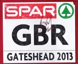 Olympic Marathon Runners Official Race Bib Autographed Signed 33