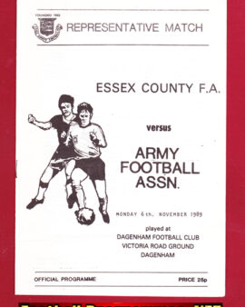 Essex County FA v Army Football 1989 – at Dagenham