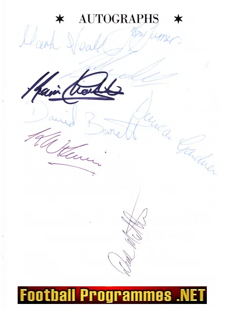 Telford United FA Trophy Cup Final Souvenir 1983 - Multi SIGNED