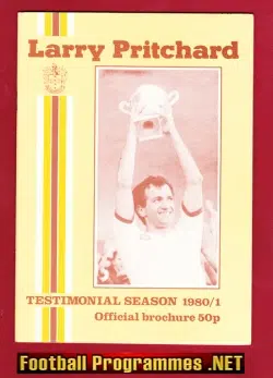 Larry Pritchard Testimonial Benefit Match Brochure Sutton U 1980