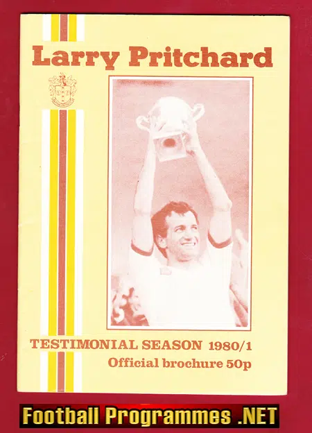 Larry Pritchard Testimonial Benefit Match Brochure Sutton U 1980