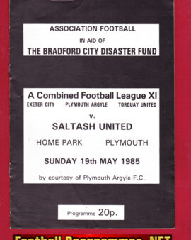 Saltash United v Combined Football League 1985 Bradford Disaster