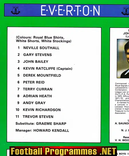 Watford v Everton 1984 - FA Cup Final Wembley
