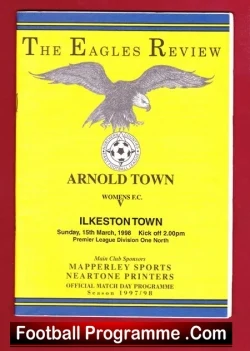 Arnold Town Ladies v Ilkeston Town 1998 – Womens Football