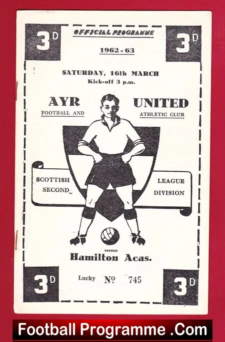 Ayr United v Hamilton Accidemical 1963