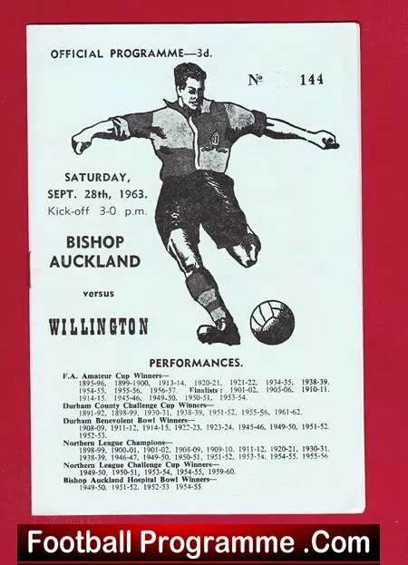 Bishop Auckland v Willington 1963