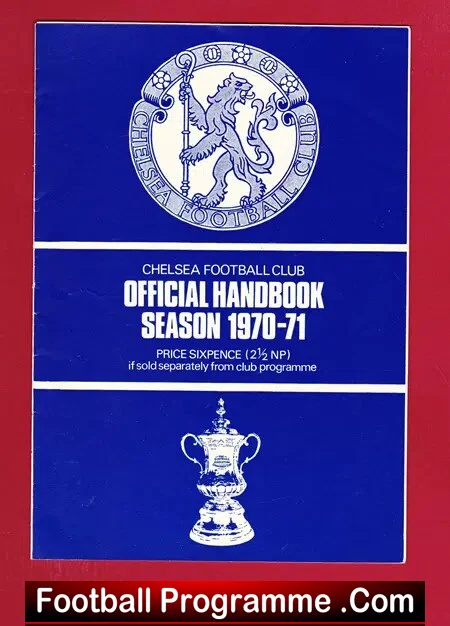 Chelsea Football Club Official Yearbook Handbook 1970 - 1971