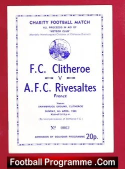 Clitheroe v AFC Rivesaltes 1980 – Charity Match – French France