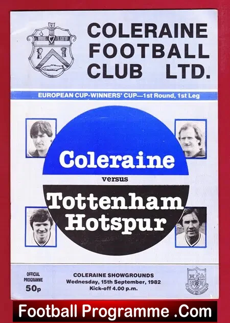 Coleraine v Tottenham 1982 – European Cup ECWC