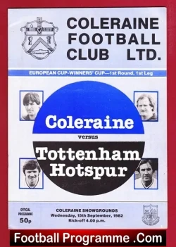 Coleraine v Tottenham 1982 – European Cup ECWC