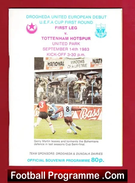 Drogheda United v Tottenham 1983 – UEFA Cup Ireland