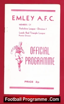 Emley v Kiveton Park 1974 – Yorkshire Leeds Triangle League