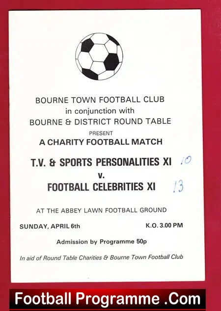 Football Celebrity v TV Sports Personalities 1980s Nobby Stiles