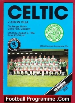 Glasgow Celtic v Aston Villa 1986 – Challenge Match