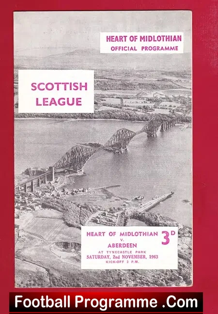 Heart Of Midlothian v Aberdeen 1963