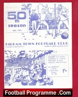 Higham Town v Timken Duston 1970