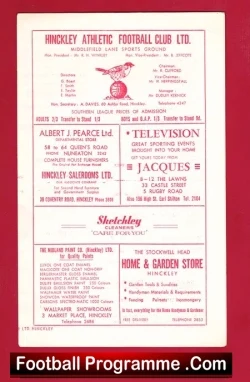 Hinckley Athletic v Trowbridge Town 1963