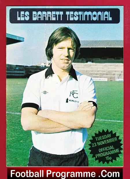 Les Barrett Benefit Testimonial Fulham 1976 – George Best