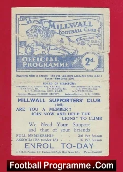 Millwall v Leyton Orient 1948
