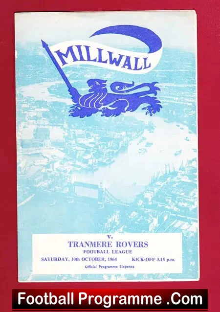 Millwall v Tranmere Rovers 1964