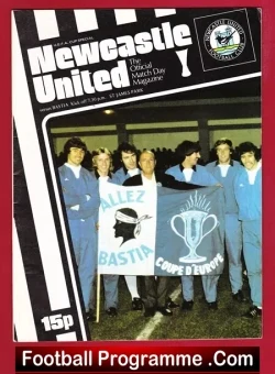 Newcastle United v Sporting Etoile Bastia 1977 – UEFA Cup